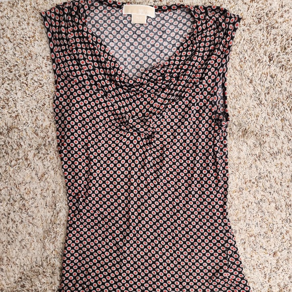 Michael Kors Blouse Printed Petite Slouch Medium - Picture 1 of 3